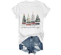 T-shirt unisexe avec inscription « Seasons Readings All Booked for Christmas », blanc, XXL