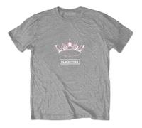 T-shirt unisexe BlackPink: The Album - Crown - Hey Rusty - Gris/Noir - 100% coton XL