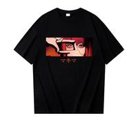 T-Shirt Unisexe Chainsaw Man T-Shirt Manches Courtes Harajuku T-Shirt Makima T-Shirt d'été imprimé Manga Tee Tops