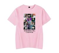 T-Shirt Unisexe de Soutien for Les Fans de l'album V-LAYOVER(Pink,S)