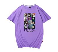 T-Shirt Unisexe de Soutien for Les Fans de l'album V-LAYOVER(Purple,L)