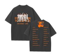 T-Shirt Unisexe en Coton avec Motif Permission to Dance on Stage-Live(B-Black,L)