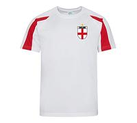 T-shirt unisexe imprimé supporter l'Angleterre pour enfant, idéal pour soutenir l'Angleterre pendant le football, le cricket, le rugby, idéal pour tout cadeau d'anniversaire, cadeau de Père Noël