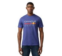 T-Shirt Unisexe Oracle Rb Racing Avec Grand Logo Sur Le Devant - Bleu Skipper