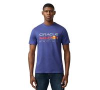 T-Shirt Unisexe Oracle Rb Racing Avec Grand Logo Sur Le Devant - Bleu Skipper