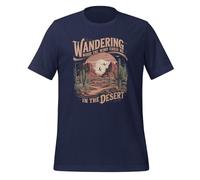 T-shirt unisexe pour adulte avec citation « Wandering Where The Wind Takes Me », bleu marine, 4XL
