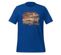 T-shirt unisexe pour adulte Cars Vintage Classic at Gas Station, True Royal, L