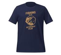 T-shirt unisexe pour adulte « Fishing is My Retirement Plan Fishing », bleu marine, XS
