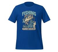 T-shirt unisexe pour adulte « Fishing is Not Just A Sport It's Way of LifeFishi ng Enthusiast », True Royal, 4XL