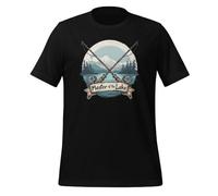 T-shirt unisexe pour adulte Master of the Lake Fishing Lovers, Noir , XXL