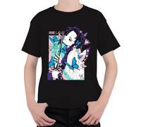 T-shirt unisexe pour enfant Demon Slayer Shinobu Kocho Papillon Katana Anime, Noir , 140