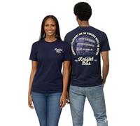 T-shirt unisexe sous licence Harry Potter Knight Bus avec inscription sur le dos transport d'urgence pour la sorcière et le magicien, bleu marine, S