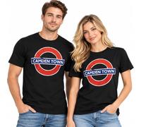 T-shirt unisexe sous licence TFL™101CT London Undergound™ Camden Town Gris