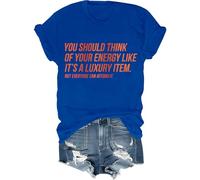 T-shirt unisexe « You Should Think of Your Energy Like Its A Luxury Item Shirt Self Worth Self Care », bleu marine, M