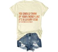 T-shirt unisexe « You Should Think of Your Energy Like Its A Luxury Item Shirt Self Worth Self Care », Jaune crémeux., M