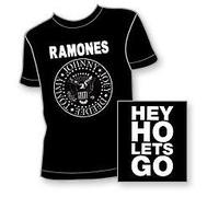 T-Shirt - Universal Music - Hey Ho Let's Go - Noir - Taille XL - Manches Courtes