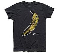T-Shirt Uomo Andy Warhol Banana The Velvet Under Ground & Nico Rock e Pop Art Manches Courtes(Small)