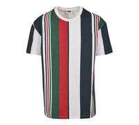 Urban Classics T-shirt Heavy Oversized Big AOP Stripe Tee bleu marine/vert/rouge/blanc Taille S