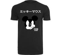 Mister Tee T-Shirt 'Mickey Japanese' gris basalte / noir / blanc, Taille S
