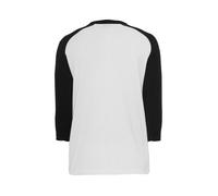 Urban Classics T-Shirt Manches 3/4 Raglan Homme T-Shirt Manches Longues Blanc/Noir XXL