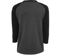 T-shirt - Urban Classic - Raglan - Manches 3/4 - Couleur marron/noir - Coupe Regular M