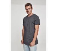 Urban Classics Shaped Long Tee Homme Manches Courtes Ourlet Arrondi Col Rond Basique Streetwear Minimaliste 100% Coton Jersey, Gris (Charcoal 91), XXL