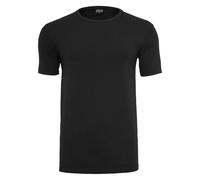 Urban Classics T-Shirt Moulant en Stretch Homme T-Shirt Manches Courtes Noir