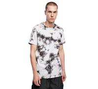 Urban Classics – T-shirt Black Tie Dye – Blanc/Noir – M Homme