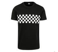 Urban Classics Check Panel Tee T-Shirt, Noir (Black/White 00826), M Homme