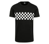 T-shirt - Urban Classics - Check Panel - 100% coton - Manches courtes - Col classique M