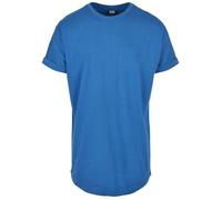 Urban Classics Homme Shaped Turnup URBAN CLASSICS T Shirt pour Homme Long avec Manches retrouss es Turn Up Tee Coupe Longue Manches, Bleu Sportif, 3XL EU