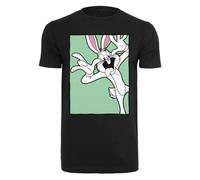 Merchcode T-shirt Mc568 – Looney Tunes Bugs Bunny Funny Face – Noir, XS Hommes