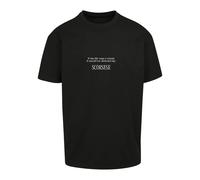 Mister Tee T-Shirt noir / blanc chiné, Taille M