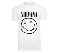 Merchcode T-Shirt 'Nirvana' noir / blanc, Taille XXL