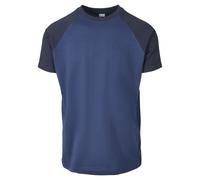 Urban Classics T-shirt Homme Raglan Contrast Manches courtes Bleu/Bleu foncé L