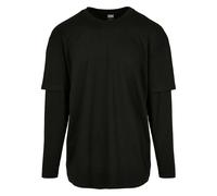 T-shirt Urban Classics Shaped Double Layer GT Noir 3XL