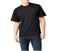 T-shirt Urban classics - TB029Ablk/red - Bekleidung Contrast Tall Tee T-Shirt Homme XXXL