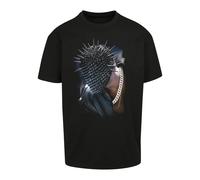 T-shirt Urban Classics Thorned Mask Oversize Noir S
