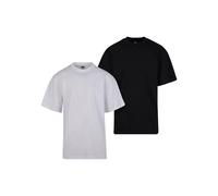 Urban Classics T-shirt Tall Tee – Lot de 2, Blanc/Noir, XL Homme