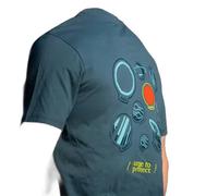 T-shirt Urge Memento Bleu