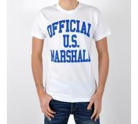 T-Shirt Us Marshall Official Blanc / Bleu Bic XS