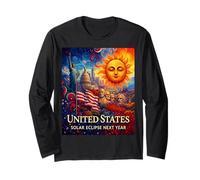 T-Shirt USA Eclips American History America Patriotic Lovers Manche Longue