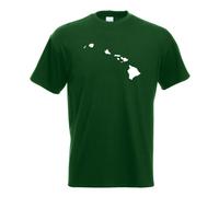 T-Shirt USA Hawaii Honolulu Pour Hommes Funshirt Imprimé Design