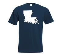 T-Shirt USA Louisiane Baton Rouge Pour Hommes Funshirt Imprimé Design