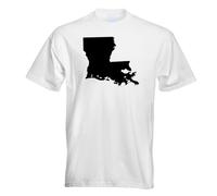T-Shirt USA Louisiane Baton Rouge Pour Hommes Funshirt Imprimé Design