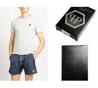 T-Shirt V-Cou En Coton Stretch Avec Logo Skull Philipp Plein Loungewear XL