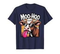 T Shirt Vache Folle Garçon Fille Moo-Hoo Humour Drole Vaches T-Shirt
