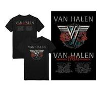 T-shirt vanhalen chrome logo unisexe noir taille m Noir G