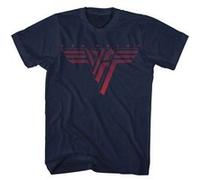 T-shirt vanhalen classic red logo unisexe marine ts4xl Bleu G