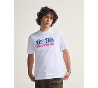 T-shirt Vans Art Skool manches courtes blanc bleu rose - M